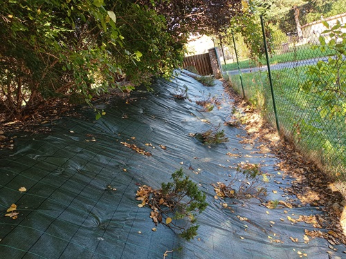 Pokládka geotextilie