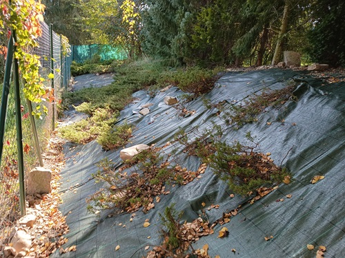 Pokládka geotextilie